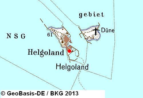Karte Helgoland