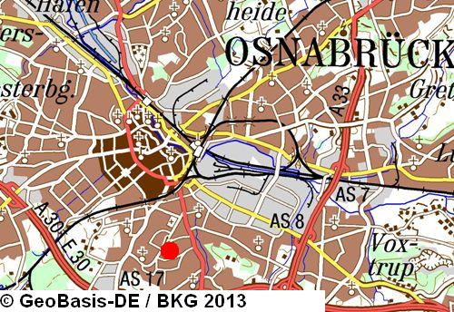 Karte Osnabrück